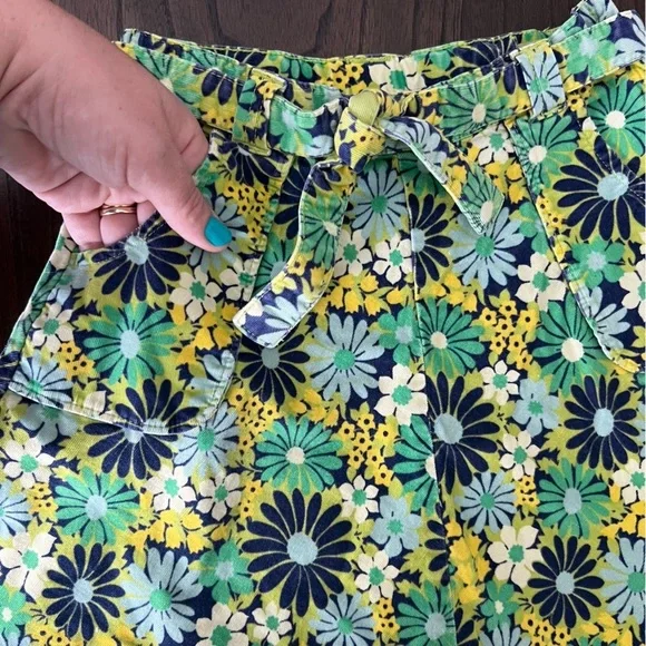 GAP Kids Floral Mini Skirt - Green, Yellow, Blue - Size 5 - Picture 4 of 9